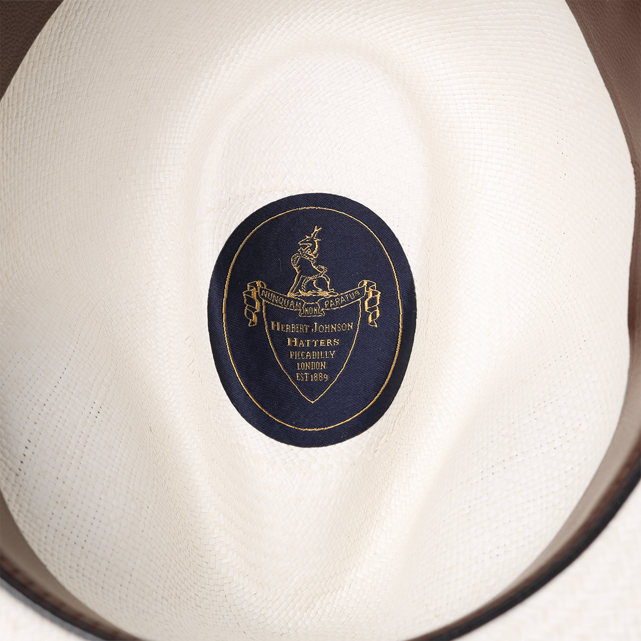 Esplanade Panama - Striped Navy & Light Blue Band