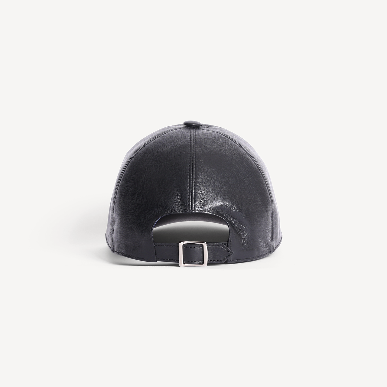 Baseball Cap - Black Leather