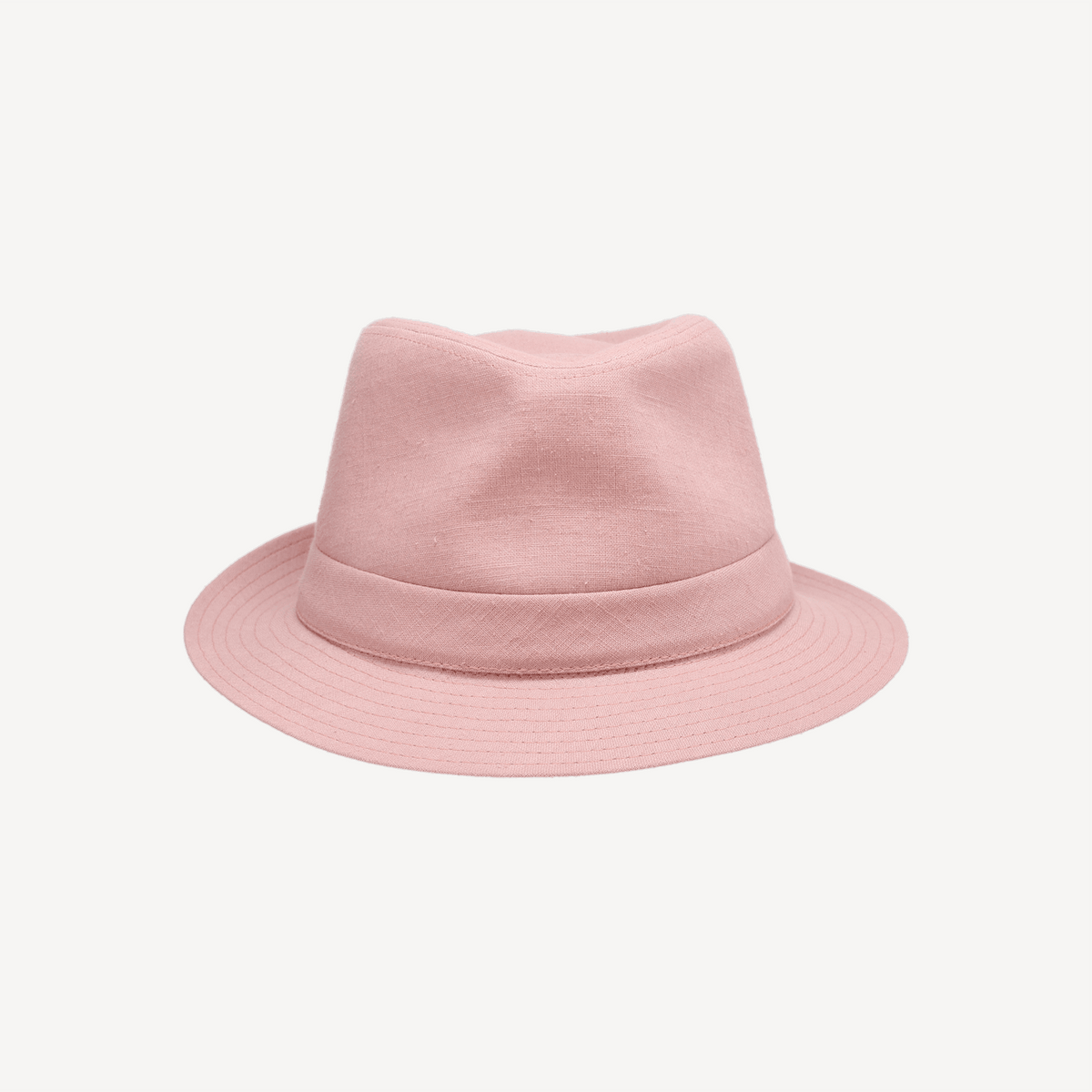 Linen Trilby - Dusty Pink Linen