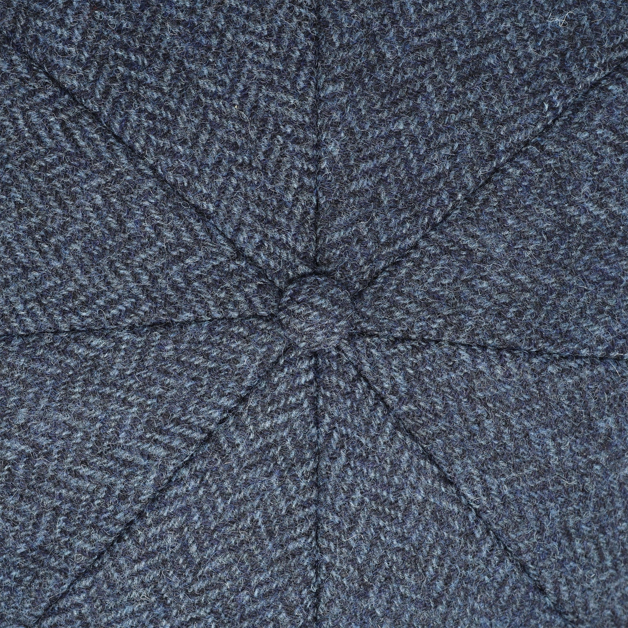 Bakerboy Cap - Navy Herringbone
