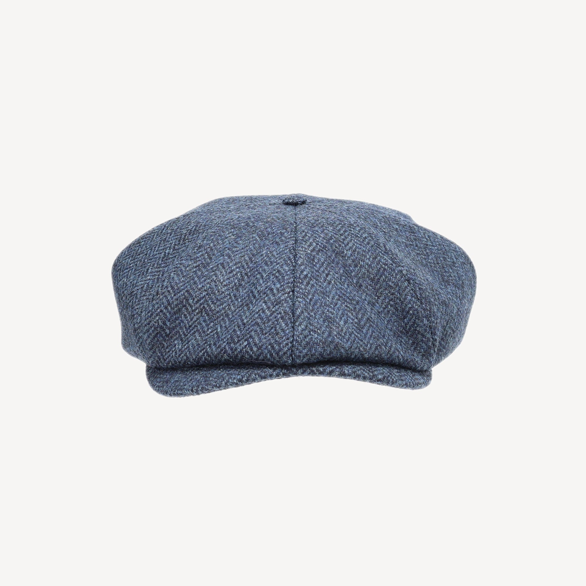 Bakerboy Cap - Navy Herringbone