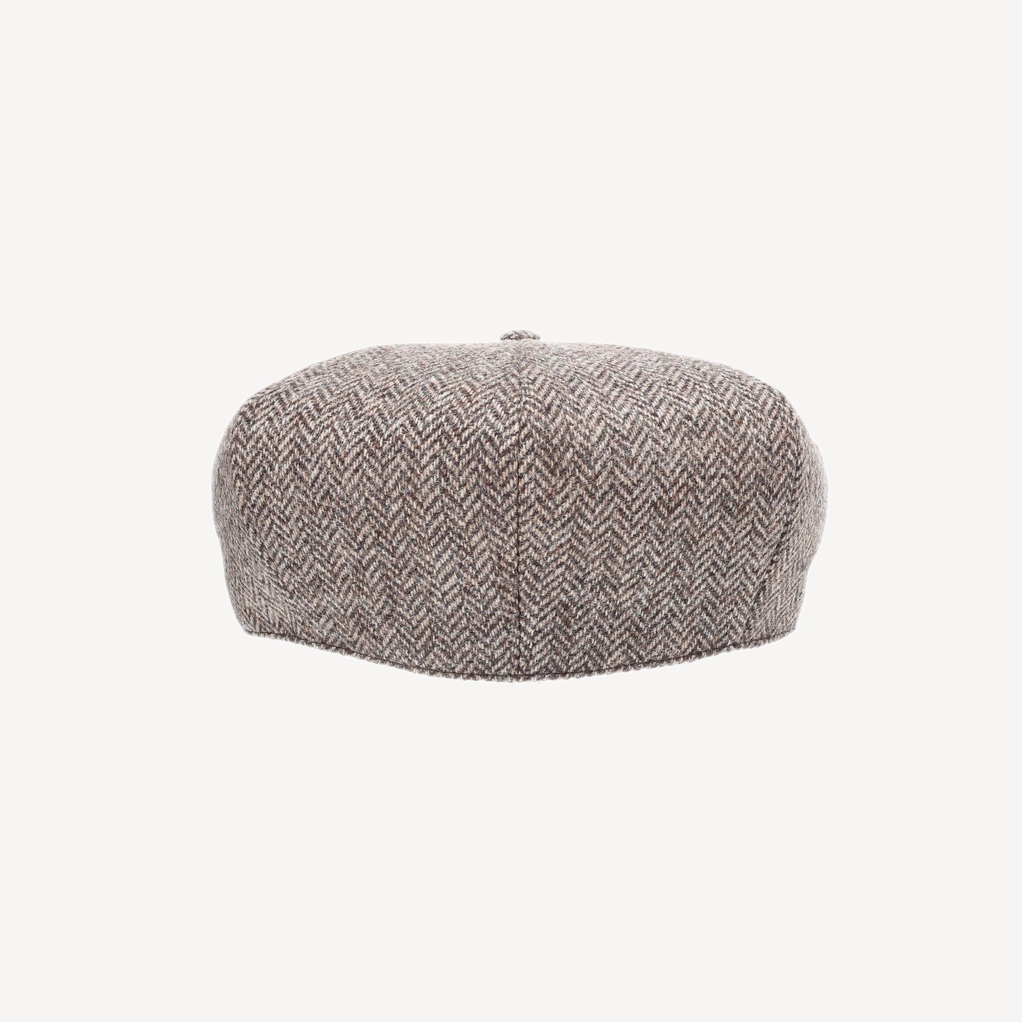 Bakerboy Cap - Oatmeal Herringbone