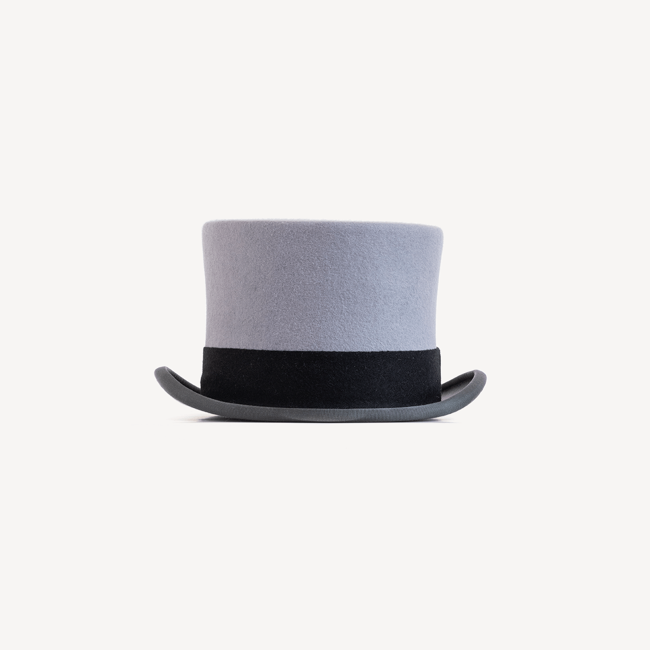 Grey Felt Top Hat