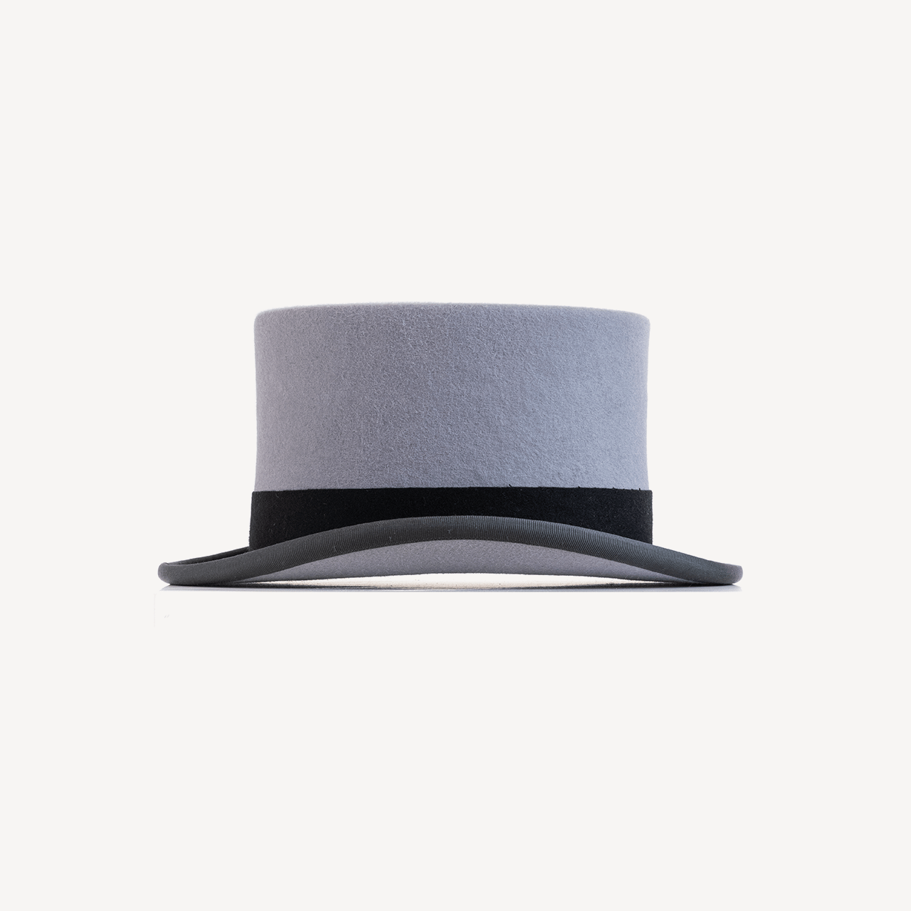 Grey Felt Top Hat