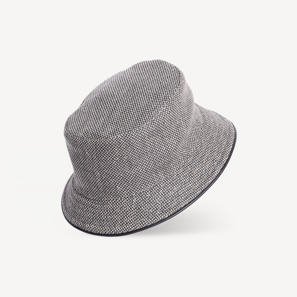Bucket Hat - Black & White Canvas