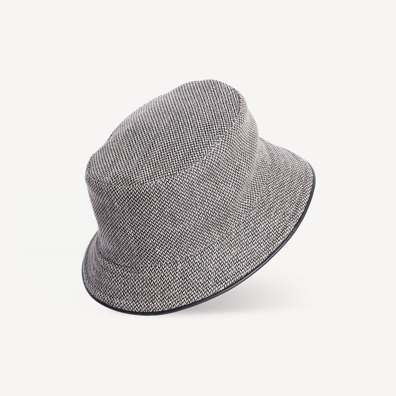 Bucket Hat - Black & White Canvas