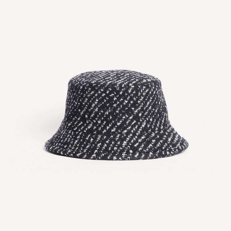 Bucket Hat - Black Jacquard