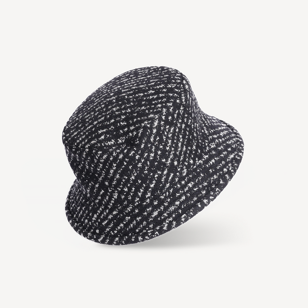 Bucket Hat - Black Jacquard