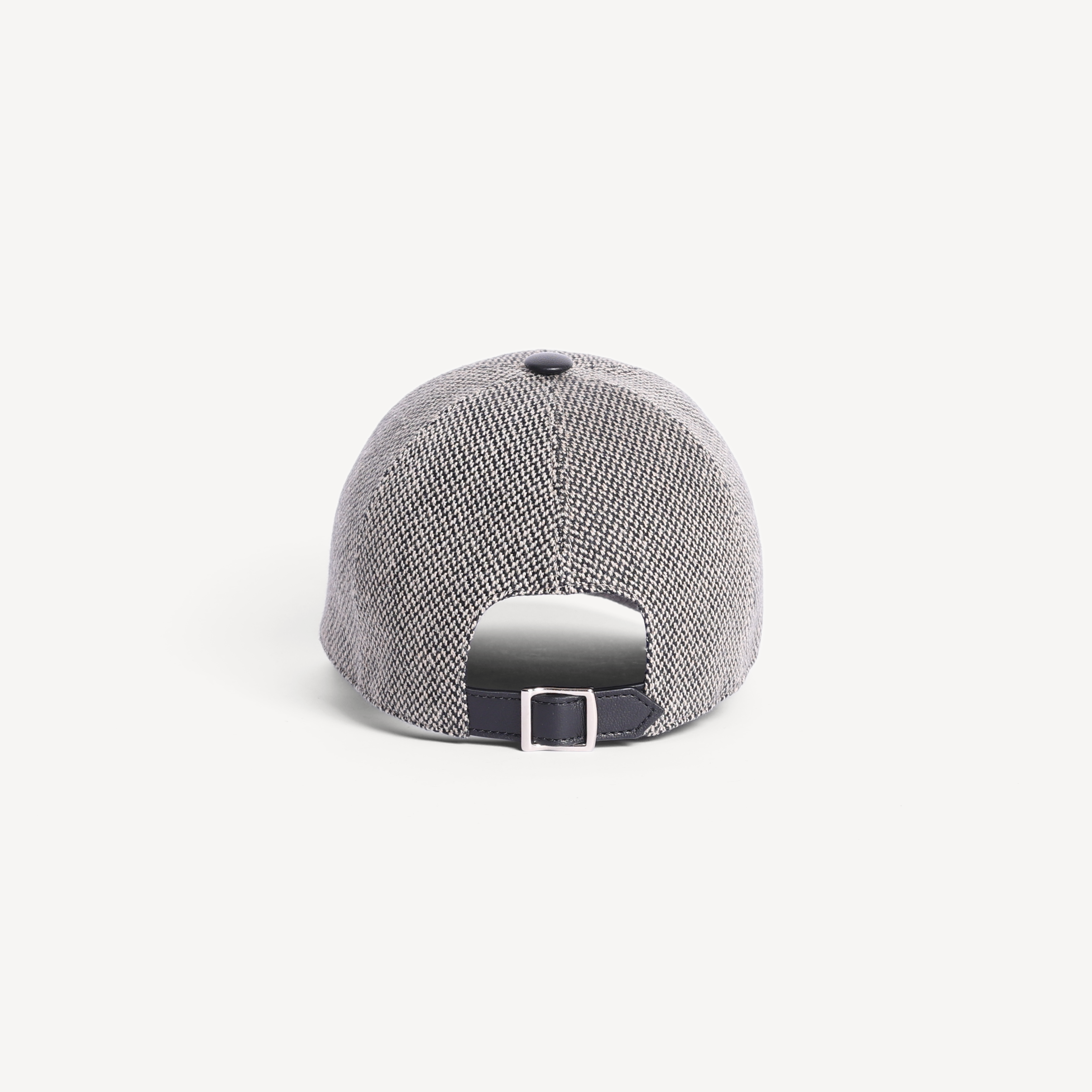 Baseball Cap - Black & White Canvas