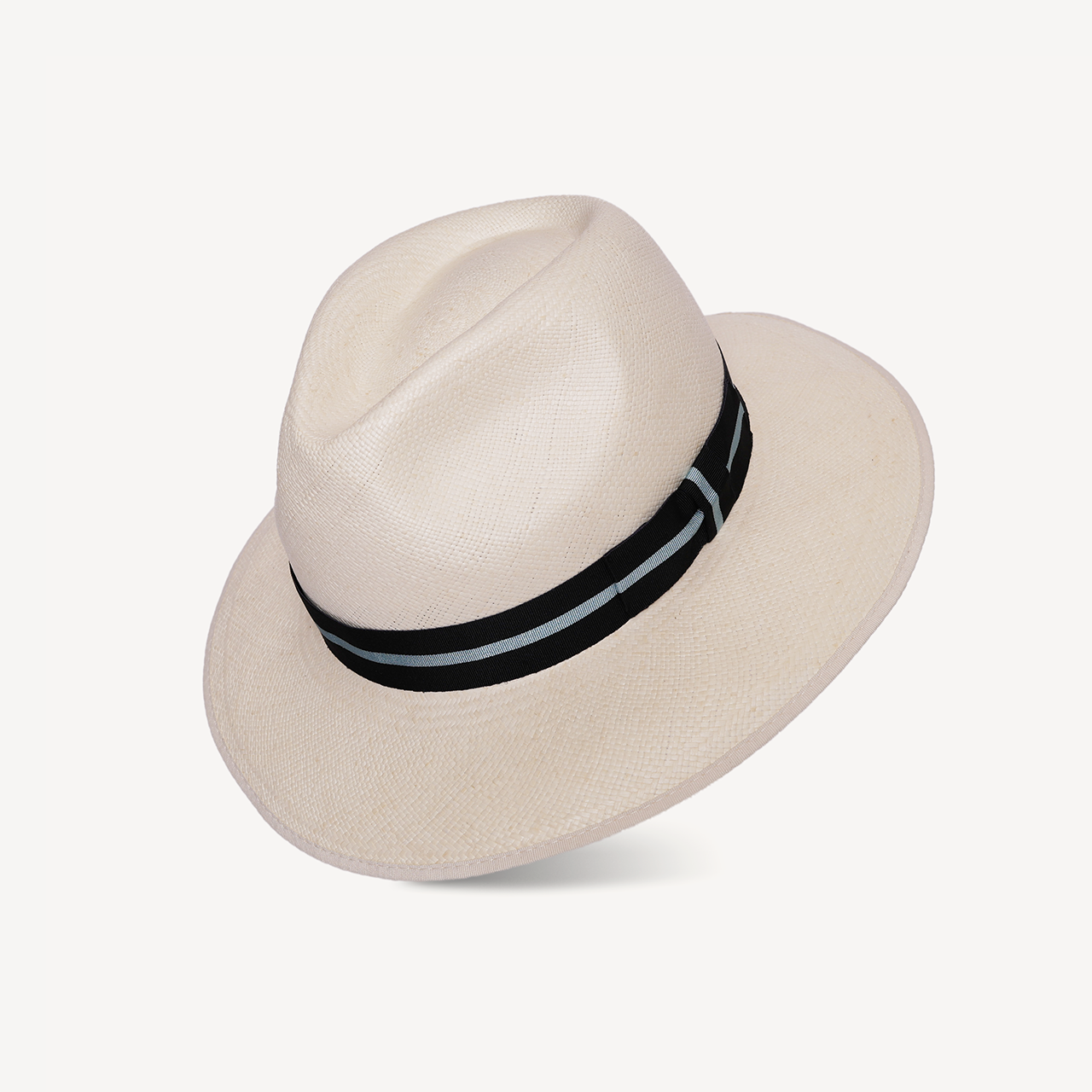 Esplanade Panama - Striped Navy & Light Blue Band