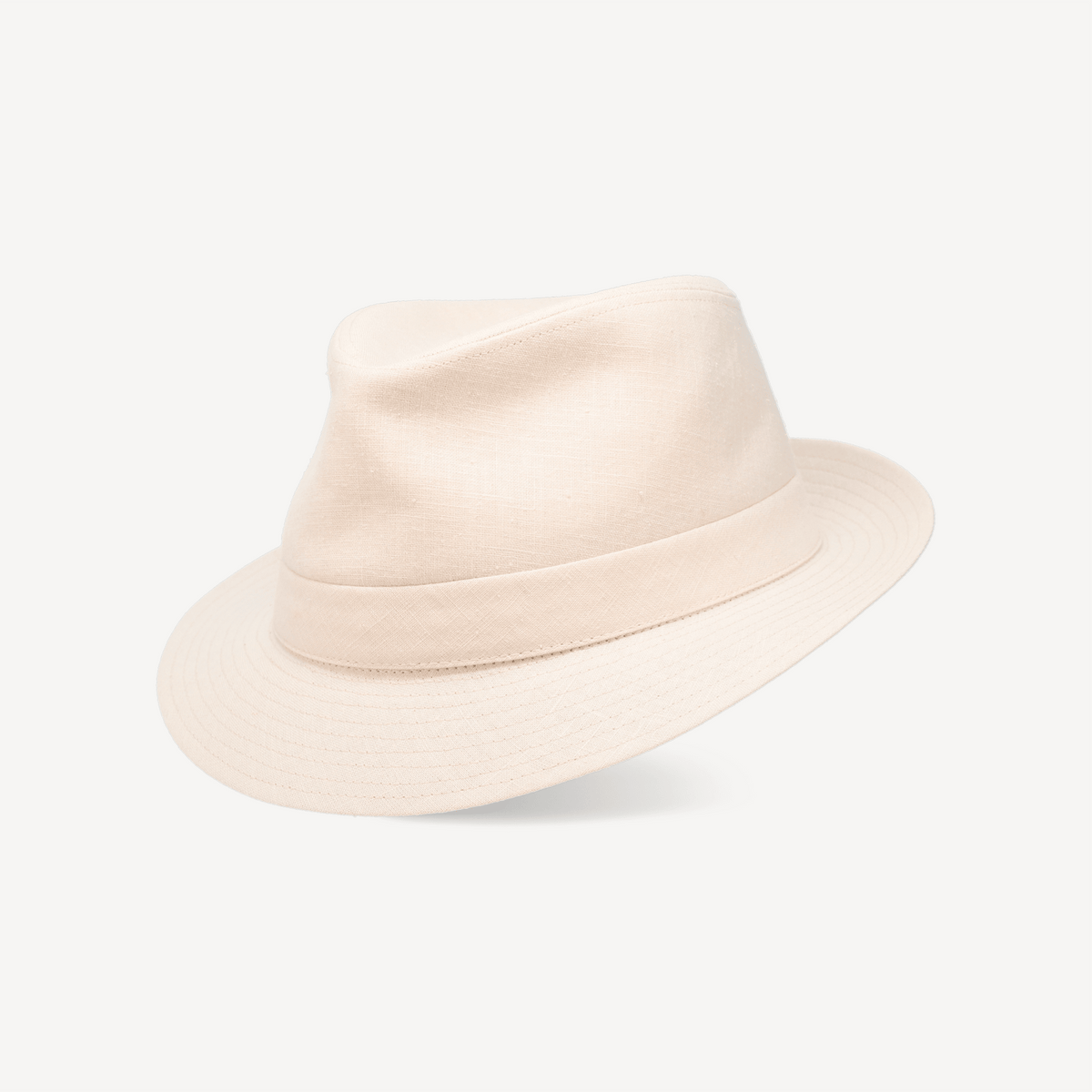Linen Trilby - Ecru Linen