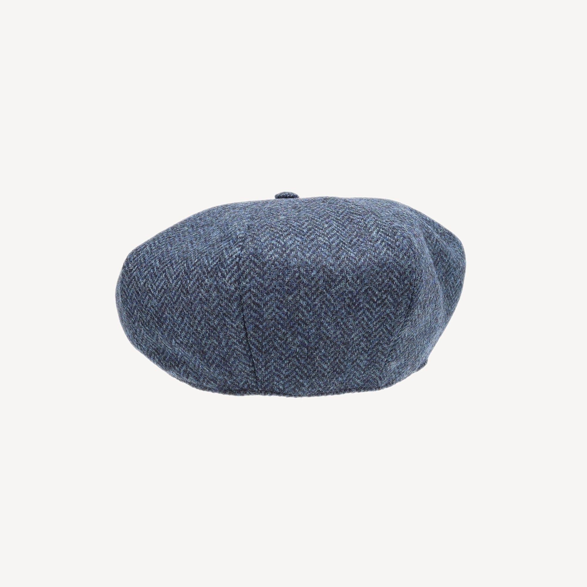 Bakerboy Cap - Navy Herringbone