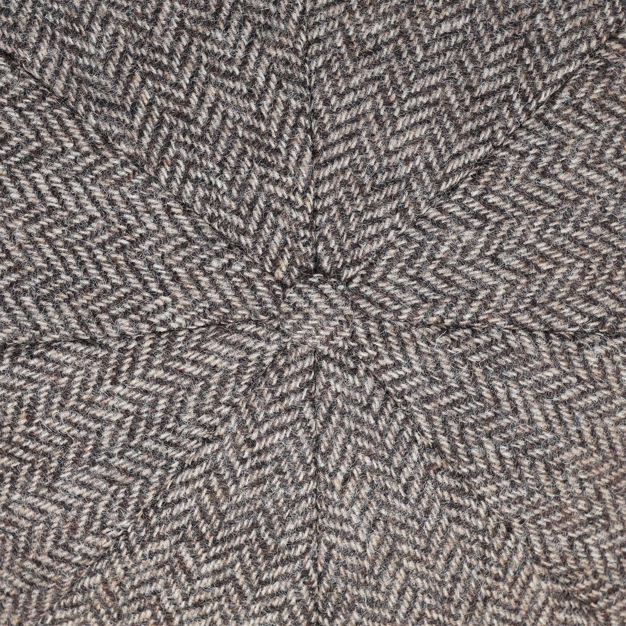 Bakerboy Cap - Oatmeal Herringbone