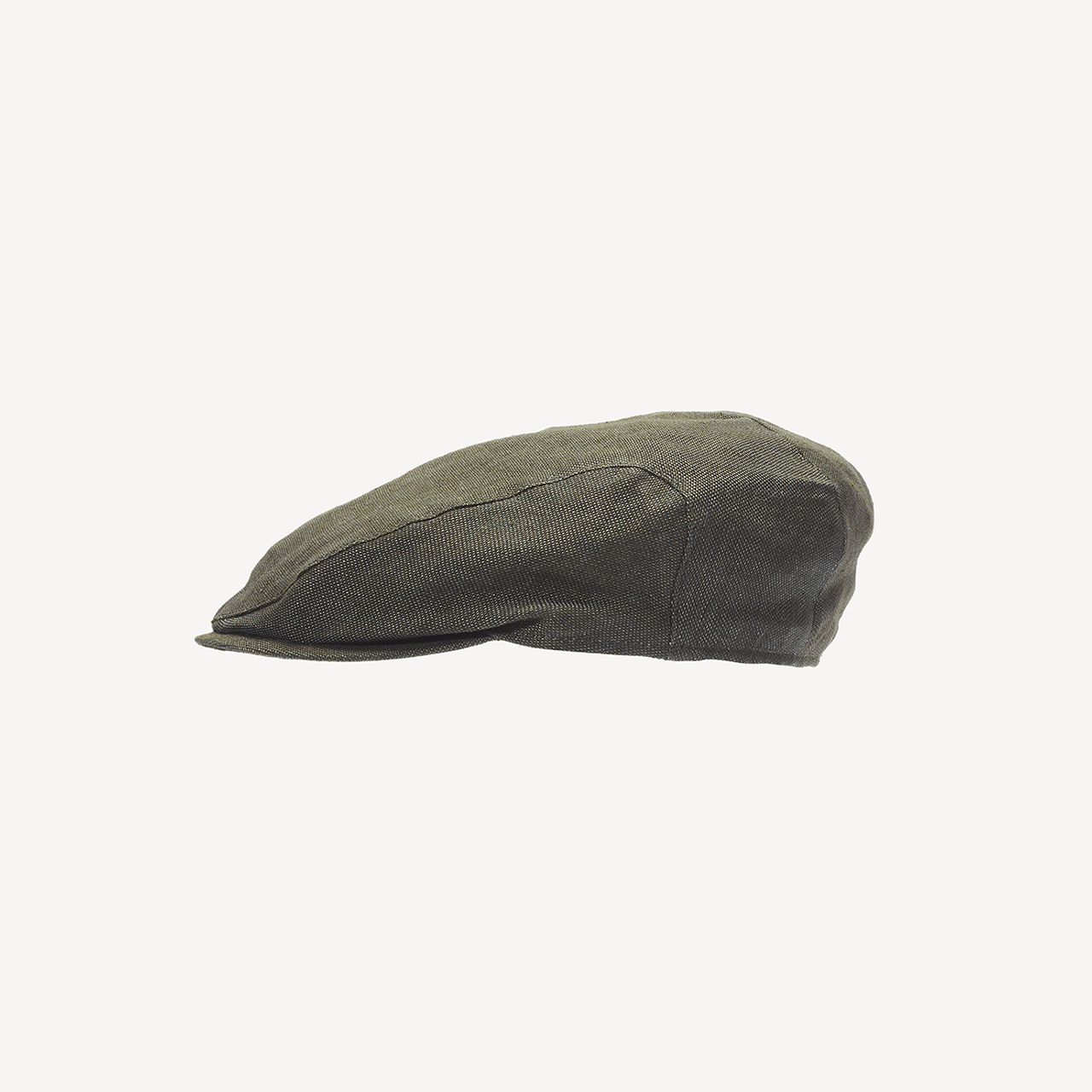 Linen Slim Cap - Olive