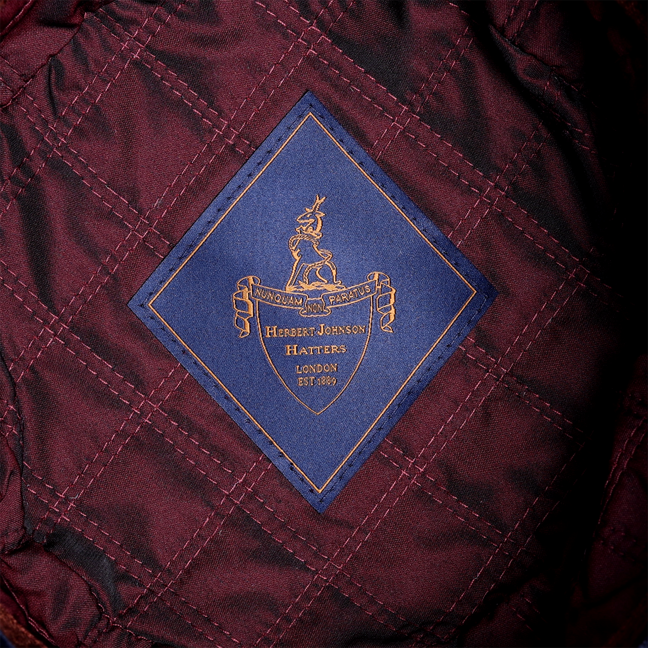 Horse Embroidered Smoking Hat - Navy