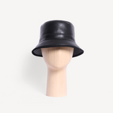 Bucket Hat - Black Leather