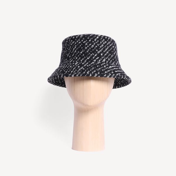 Bucket Hat - Black Jacquard