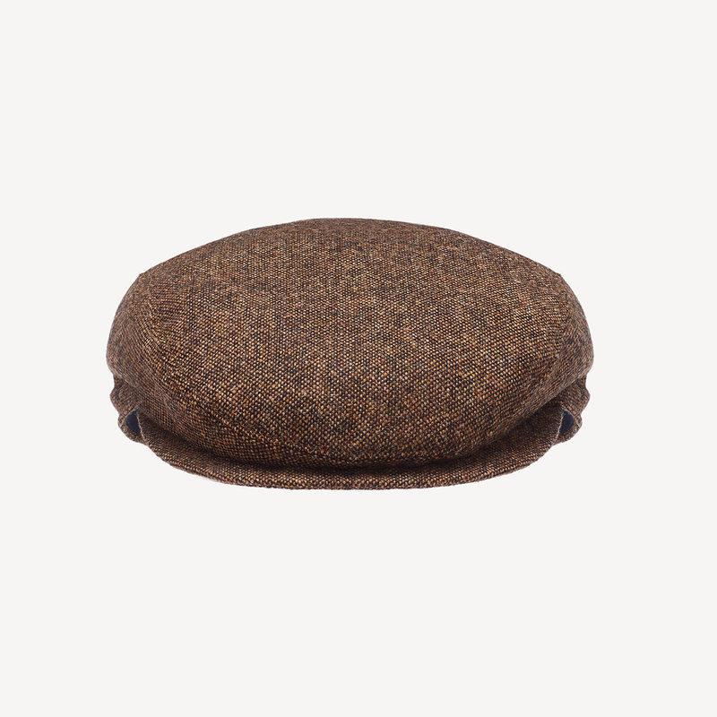 Slim Cap - Brown Melange Wool