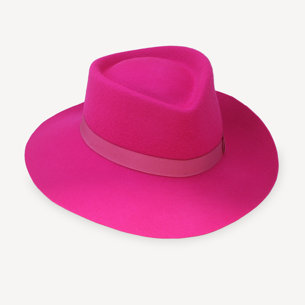Hat Pink Merino Wool