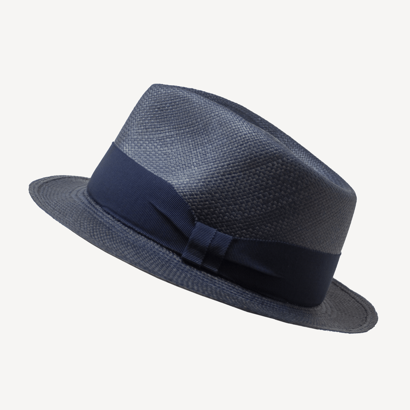 Sundowner Panama Hat Navy Blue Herbert Johnson