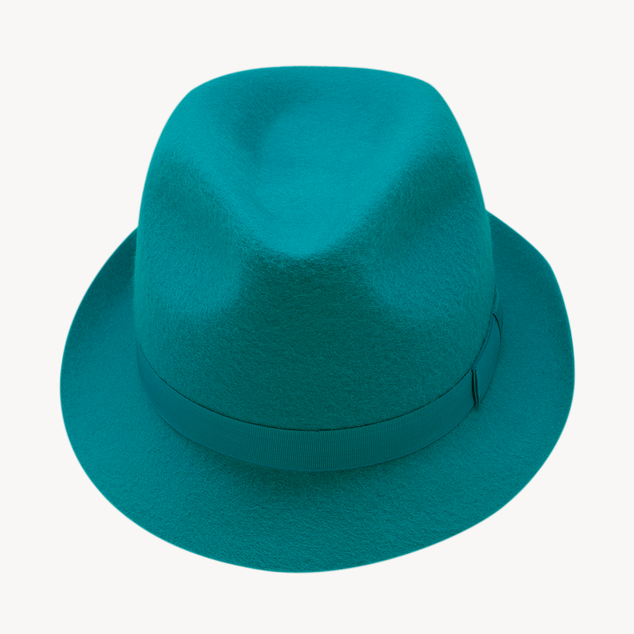 Ukiyo Brim Trilby Vivid Blue Merino Herbert Johnson